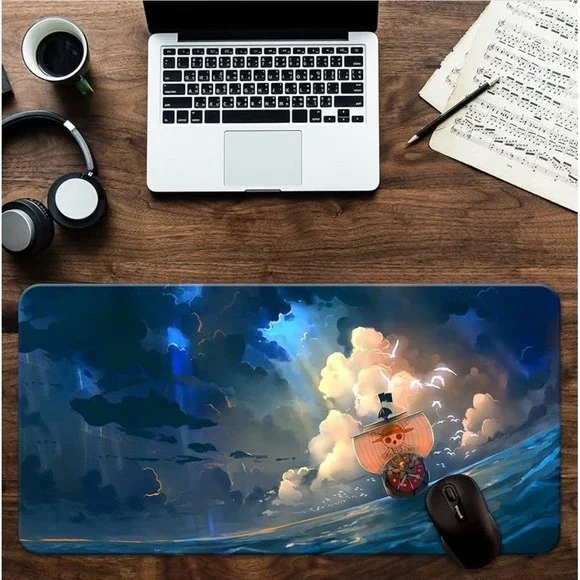 Anime One Piece Thousand Sunny Large Gaming Mouse Pad Desk Mat 31.5x15.7in - Picture 3 of 8